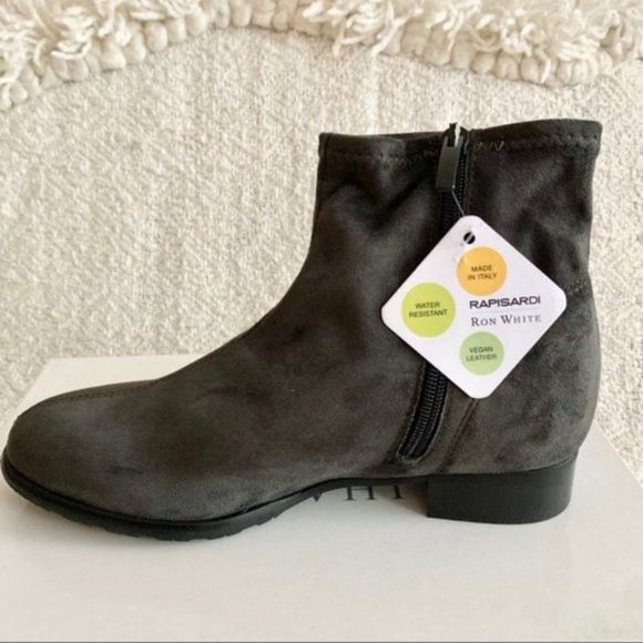 RON WHITE jamiee vegan rubber sole ankle boot grey - Picture 6 of 15